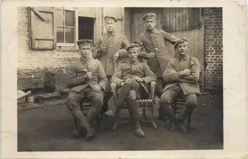 Soldaten - Feldpost Landsturm-Inf Regiment Maschinen Gewehr Kompagnie -92664