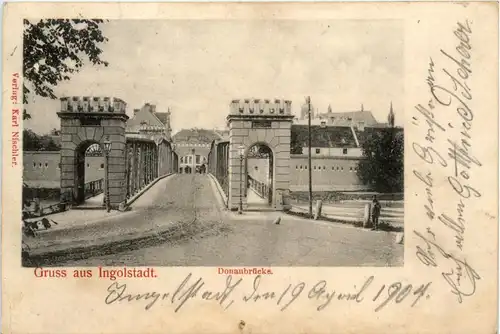 Gruss aus Ingolstadt - Donaubrücke -92874