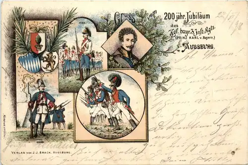 Augsburg - 200jähriges Jubiläum Krl. bayr. Inf. Regiment Prinz Karl von Bayern -91990