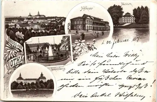 Gruss aus Gotha - Litho 1897 -90930