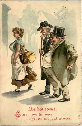 Sie hat etwas - Humor - Prägekarte -92932