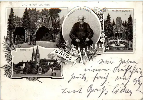 Gruss aus Arenberg - Litho - Koblenz -91010