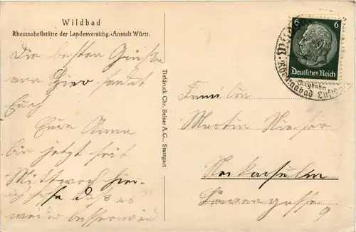 Wildbad - Rheumaheilstätte -93594