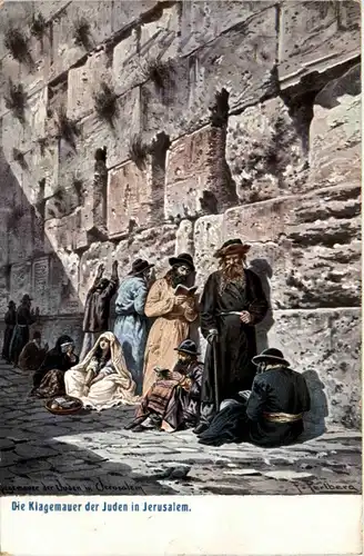 Die Klagemauer der Juden in Jerusalem - Judaika -92920