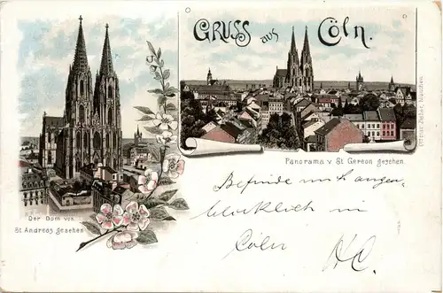 Gruss aus Köln - Litho 1896 -91090