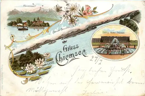 Gruss vom Chiemsee - Litho -93758