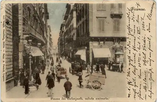 Firenze - Piazza dei Calzajuoli - veduta animata -93254