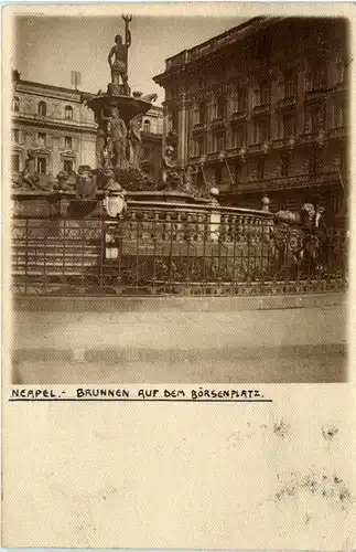 Napoli - Brunnen auf dem Börsenplatz -93294