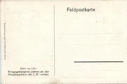 Lille- Kreigsgefangene ziehen an der Hauptwache vorbei -92460