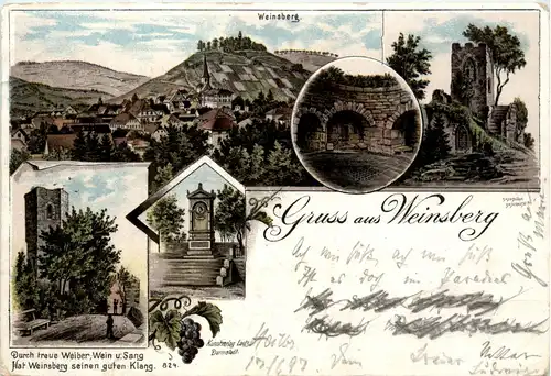 Gruss aus Weinsberg - Litho -91530