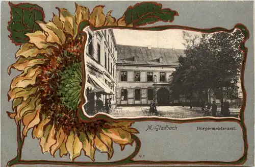 Mönchengladbach - Bürgermeisteramt - Litho -91590