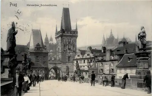 Prag - Kleinseitner Brückenthürme -94258