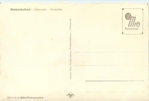 Waldmichelbach im Odenwald - Kirchplatz - Bessenbach -93622