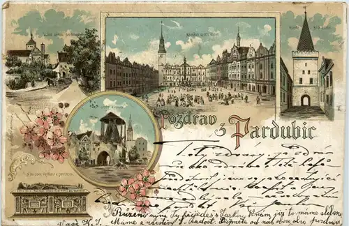 Pozdrav z Pardubic - Litho -94488