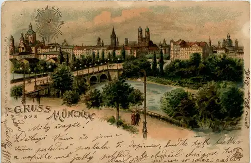 Gruss aus München - Litho -93746