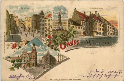 Gruss aus München - Litho -93730