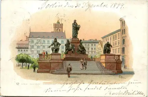 Berlin - Neuer Markt - Litho -95154