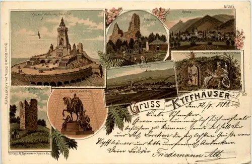 Gruss vom Kyffhäuser - Litho -95280