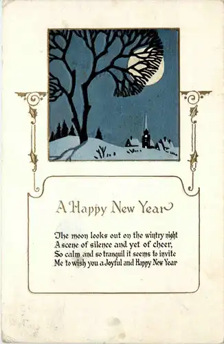 Neww Year - Prägekarte -79304
