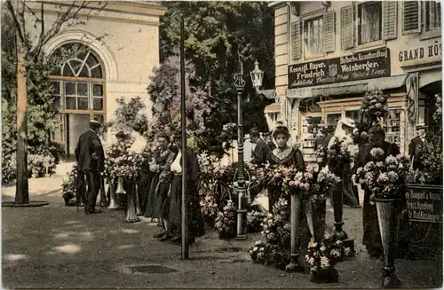 Bad Kissingen - Blumenverkauf im Kurpark -94330