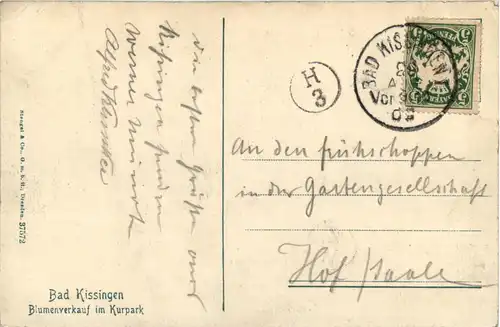 Bad Kissingen - Blumenverkauf im Kurpark -94330