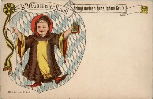 München - S Münchener Kindl - Litho -93764
