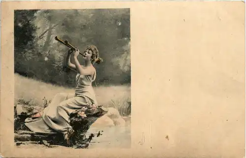 Frau mit Flöte - Reutlinger -93784