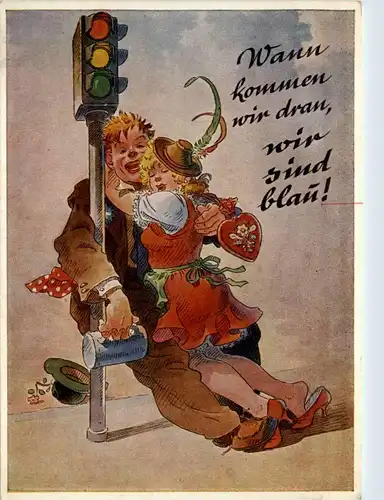 Wann kommen wir dran - wir sind blau - Humor -94894