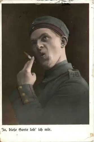 Weltkrieg Humor - Rauchen - Feldpost -92674
