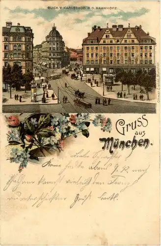 Gruss aus München - Litho -95864