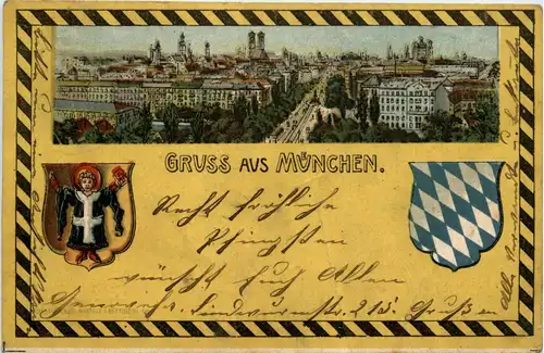 Gruss aus München - Litho -95904