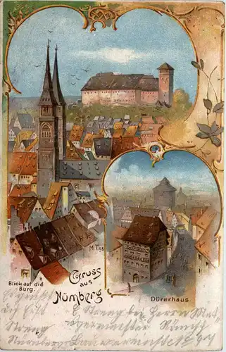 Gruss aus Nürnberg - Litho -92910