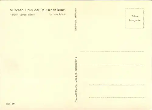 München - Haus der Deutschen Kunst - Künstlerkarte Herbert Kampf -96024