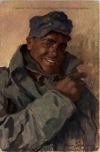 Zigeuner von einem ungarischen Infanterieregiment -94444