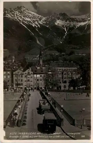 Innsbruck - Alte innbrücke mit Hotel Kaiserhof -96140