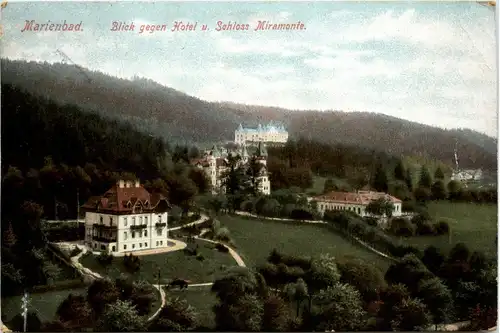 Marienbad - Blick gegen Hotel und Schloss Miramonte -96210