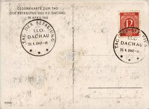 Dachau - Gedenkkarte zum Tag der Befreiung des KZ Dachau -94604