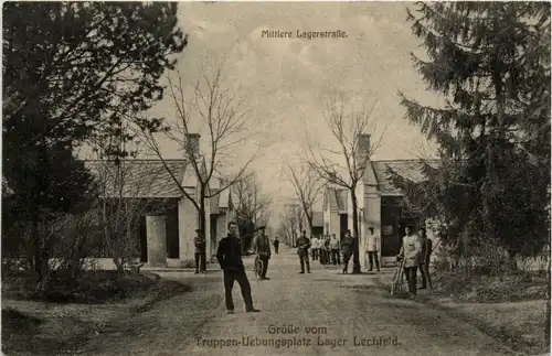 Lager-Lechfeld, Grüsse, Truppenübungsplatz, Mittlere Lagerstrasse -357978