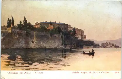 Corfou - Palais Royal et Port -95778