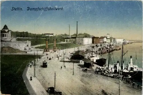 Stettin - Dampfschiffsbollwerk -95604