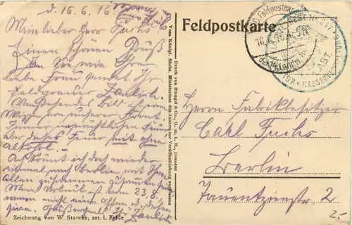 Nächtliches Schanzen - Feldpost -95798