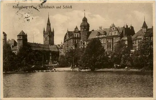 Königsberg - Schlossteich und Schloss -95150