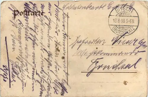 Gruss aus Bitsch - Litho -93596