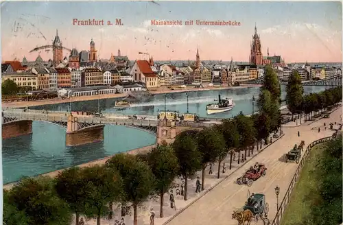 Frankfurt a.M. - Mainansicht mit Untermainbrücke -367852