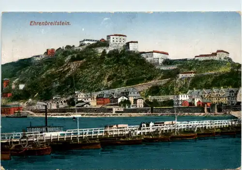 Koblenz, Das Deutsche Eck mit Ehrenbreitstein -367988