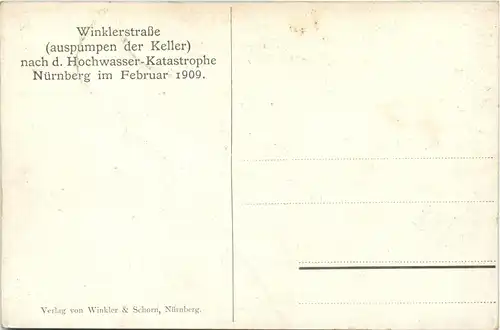 Nürnberg - Hochwasser Katastrophe 1909 -96594