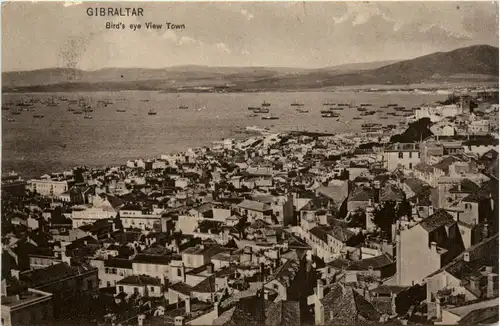Gibraltar - Birds eye View Town -96638