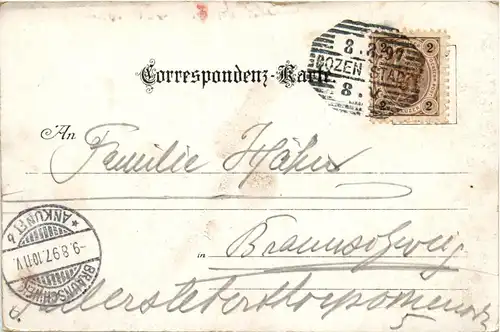 Gruss aus Bozen - Batzenhäusl - Litho 1897 -94260