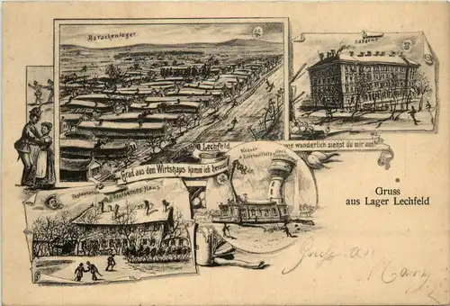 Lager-Lechfeld, Inneres einer Baracke -358744