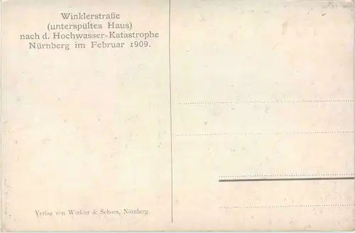 Nürnberg - Hochwasser Katastrophe 1909 -96582